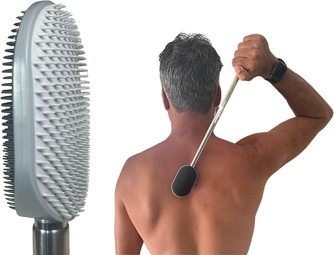 The Ultimate Extendable Back Scratcher, Scalp and Back Massager, & Exfoliator Gifts for Men and Women Double-Sided Itch Reliever, Expandable Scratch Large Surface, Delivers A Deep Soothing Scratch