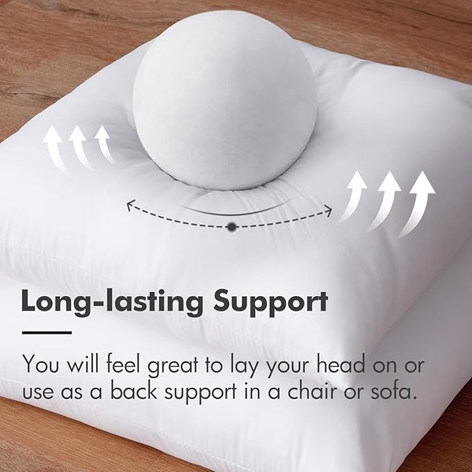 MIULEE 14x40 Inch Throw Pillow Insert for Couch Sofa Bed | Premium Virgin Filling, Soft Brushed Fabric, Rectangle Decorative Pillow, Lumbar Back and Neck Support