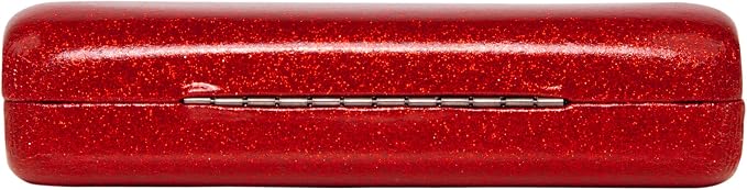 SPUNKYsoul Eye Glasses Case Girl Sparkle Smooth Glitter Hard Shell Eyeglass for Women