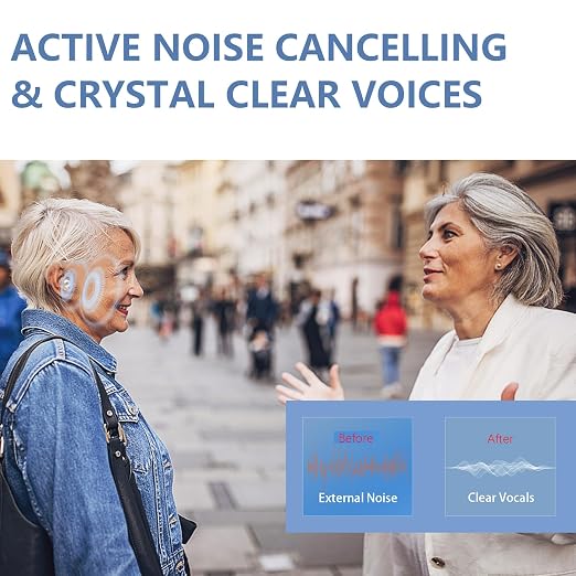 Hearing Aids, Latest 16-Channel Digital Hearing Aids for Seniors with Noise Cancelling and Volume Control, Rechargeable Hearing Aids for Hearing Loss with Charging Case1