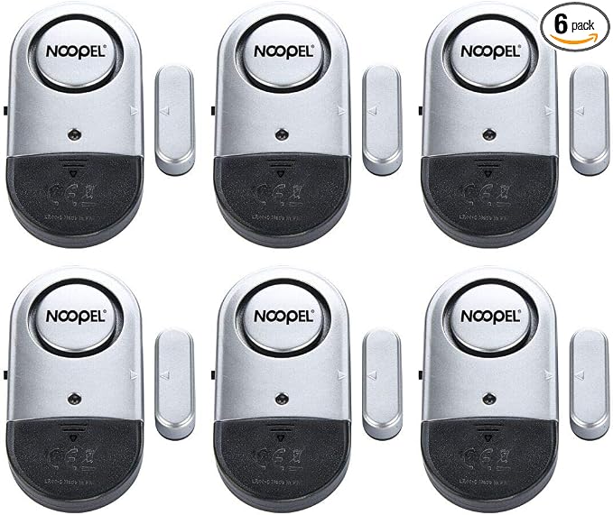 Door Alarms for Kids Safety, 6 Pack 120dB Pool Alarm Sensor for Doors and Windows, Window Alarms for Home Security, Burglar Intruder Entry Alert for Toddlers Personal Security