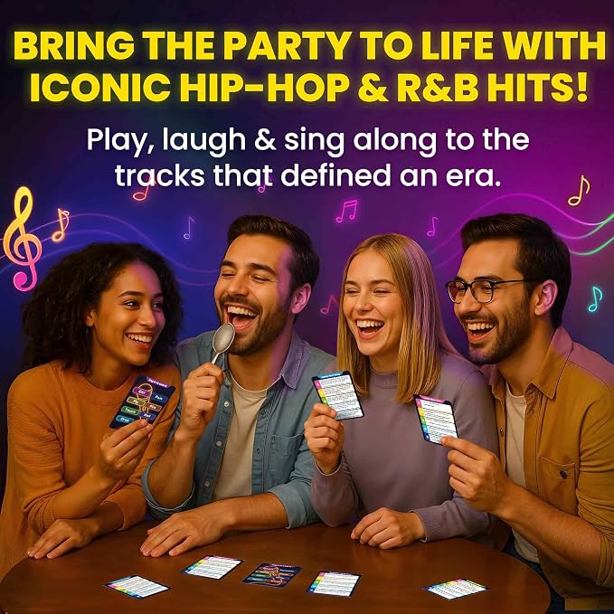QUOKKA Who Knows Lyrics Better 500+ Lyric Challenges – 90s & 2000s Hip-Hop & R&B Edition – Ultimate Music Trivia & Singing Game for Adults & Families – Fun Karaoke & Party Game Night for Music Lovers