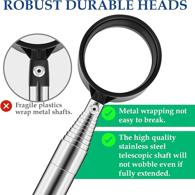 9Ft Golf Ball Retriever Telescopic, Stainless Golf Ball Retriever for Water, Golf Ball Grabber, Golf Accessories Gifts for Men Women