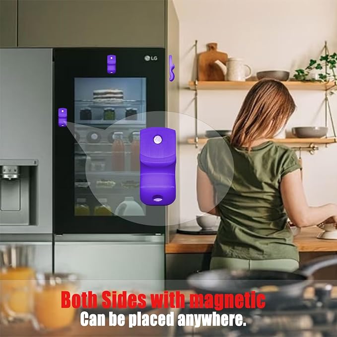 Mason Jar Opener Canning Tool,Canning Jar Opener, Releases Vacuum Seal on Wide Mouth and Regular Mouth Lids,Magnetic Jar Lid Lifter for Canning. Pickling and Home Food Storage (Purple)