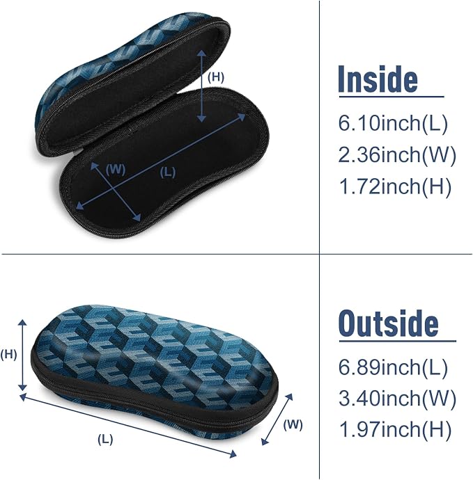 FINTIE Sunglasses Case, Hard EVA Shell Shockproof Sport Glasses Case with Metal Carabiner Travel Zipper Eyeglasses Holder