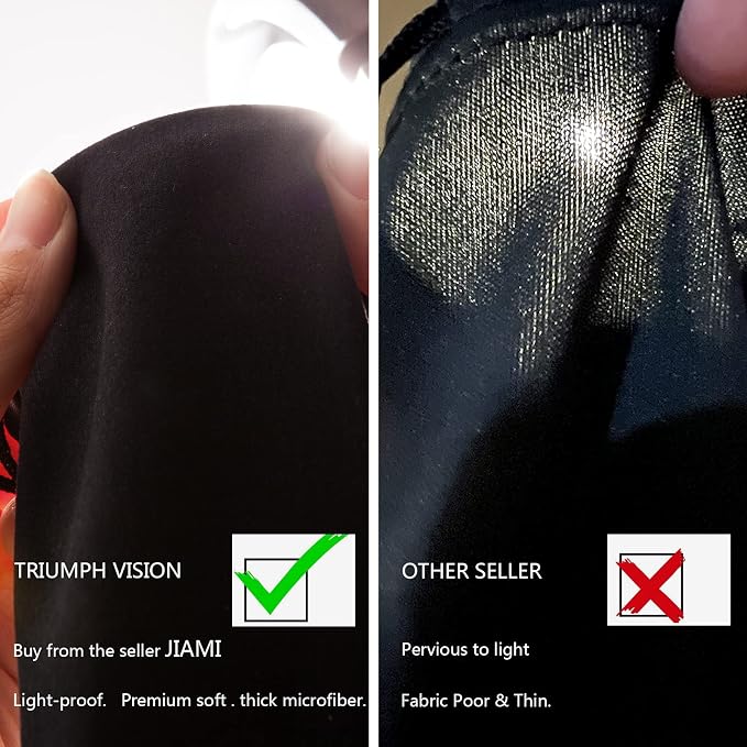 TRIUMPH VISION Glasses Case Soft Eyeglass Case Sunglass Pouch Cloth 3 Pack | Thick Microfiber Pouch Drawstring Pouch Eye Glass Bag Sunglasses Sleeve Storage, Lens Protection Cover,Cleaning Lens Screen