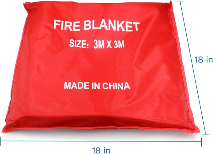 Welding Blanket Heavy Duty Fiberglass Fire Blanket Protect Work Area from Sparks (10Ft x 10 Ft)