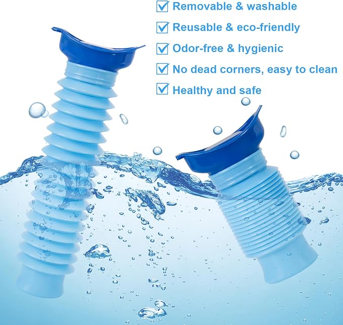 Pee Bottles for Men,Portable Urinal for Men,Collapsible Urine Bottle 750ML | Car Urinals for Men and Women,Emergency Urinal Bottle Shrinkable Pocket Toilet for Travel,Camping,Traffic Jam,Road Trips