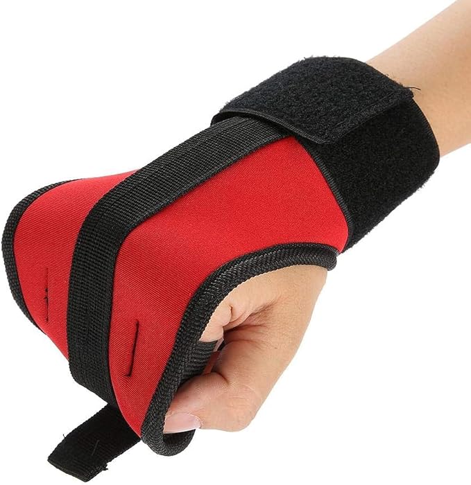 Brrnoo Stroke Recovery Gloves Black Finger Glove Auxiliary Fixed Glove Rehabilitation Training Equipment Hand Fist Stroke Hemiplegia Fixed Hand Fingers Traction Hand Brace Splint Support for(Gloves)