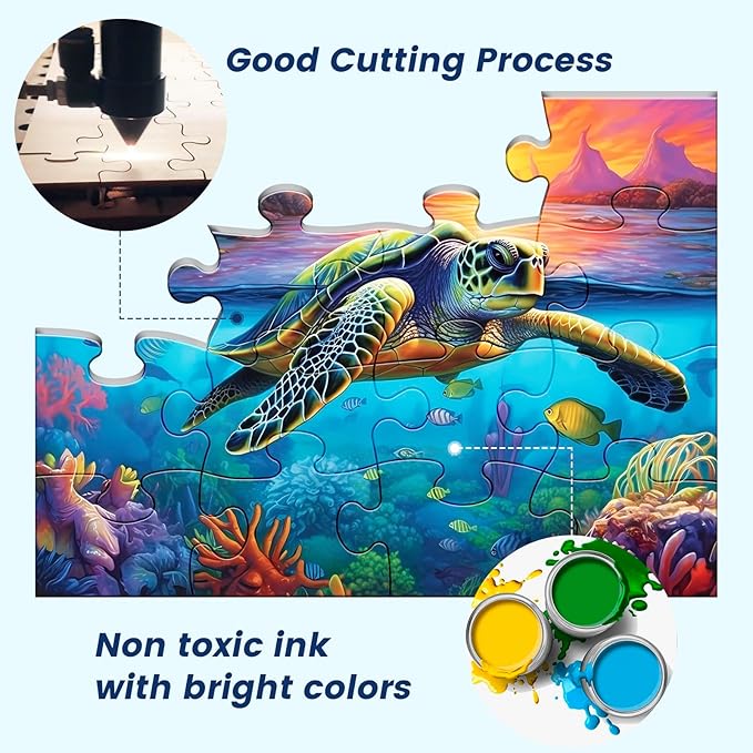 6 Pack 16 Large Piece Puzzles for Seniors Puzzles Dementia Alzheimer's Products and Activities Alzheimer's Puzzle Elderly Adults Cognitive Game Gift for Patients in Nursing Home with 6 Storage Bags