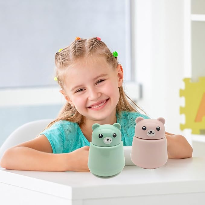 CoaGu 2-Pack Bear Pill Crushers - BPA-Free Dual Grinders, FDA-Compliant Fine Powder, Nursing Home & Travel Essentials