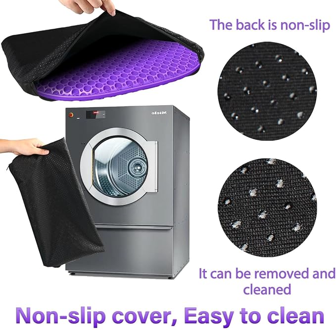 Large Gel Seat Cushion for Long Sitting with Non-Slip Cover, Soft & Breathable, Seat Cushion for Chair, Car, Office, Desk Chair, Wheelchair (17" x 15")