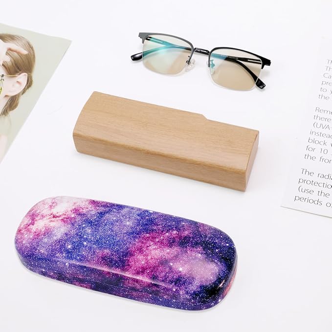 PERFECTSIGHT Hard Shell Eyeglasses Case, Kawaii Protective Glasses Case for Kids, Cute Eyeglass Case for Women Men Girls