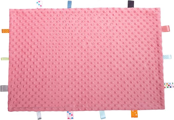Fidget Blanket for Adults with Dementia, Sensory Blanket Mat for Alzheimers Patients, Dementia Activites for Senior, Gift for Dementia Patients,Sensory Toys for Autism (Rose)