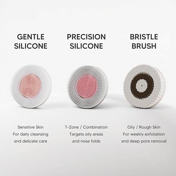 Double Directional Rotating Teenage Cleansing Brush, deep Pore Cleaning Rechargeable Waterproof Cleansing Brush, Trendy Stuff Valentine's Day Gifts