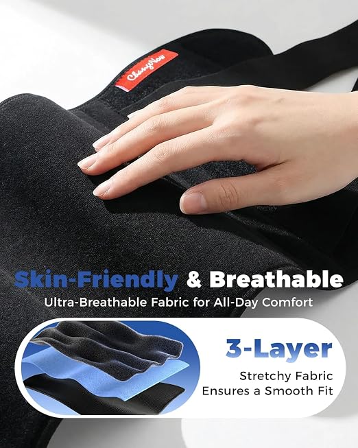 Medical-Grade Knee Brace for Women & Men,[Adjustable V-Straps & Anti-Slip] Knee Support with Side Stabilizers for Knee Pain,Meniscus Tear,ACL,MCL,Arthritis, Patella Stability for Injuries Recovery- L