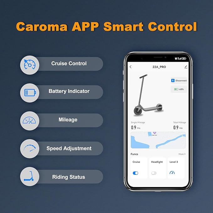 Caroma Electric Scooter with Seat Option,500/350W Motor Up to 25/20 Miles Range & 25/20 MPH Speed,9" Tires,Adjustable Electric Scooter for Adults,Foldable Commuting