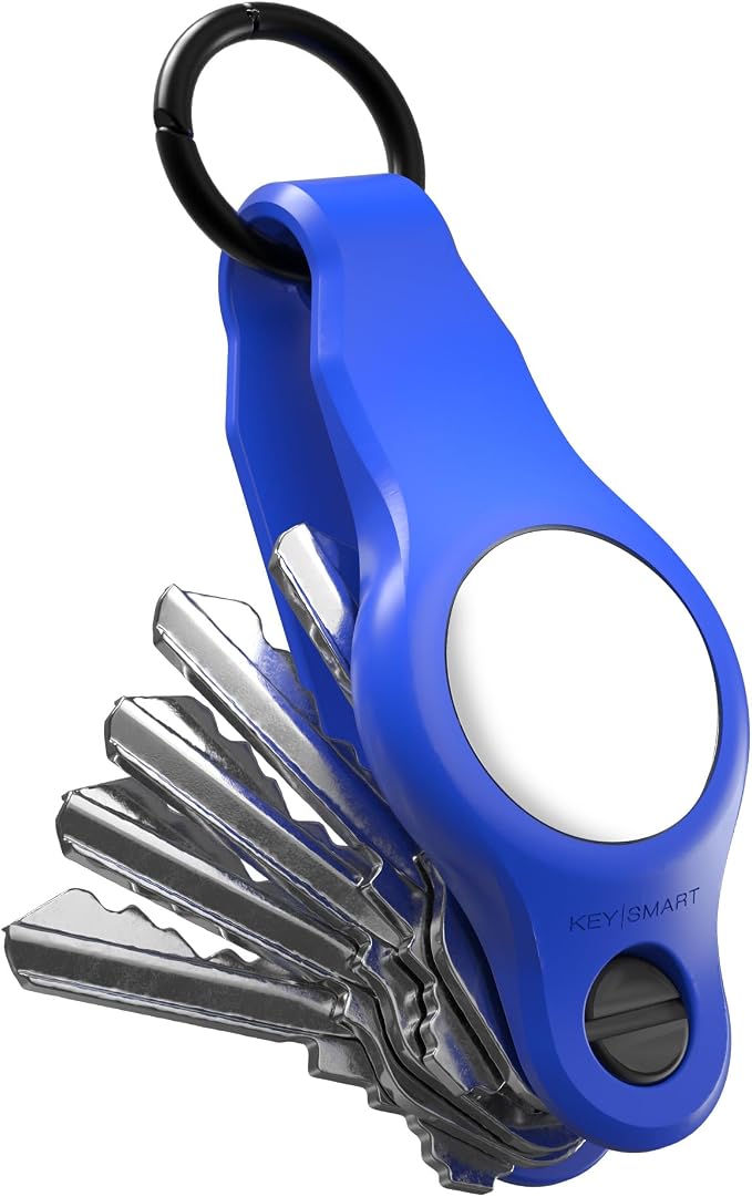 KeySmart Air - Premium Keychain Key Holder Compatible with Apple AirTag, 5 Key Organizer Keychain, Air Tags Not Included