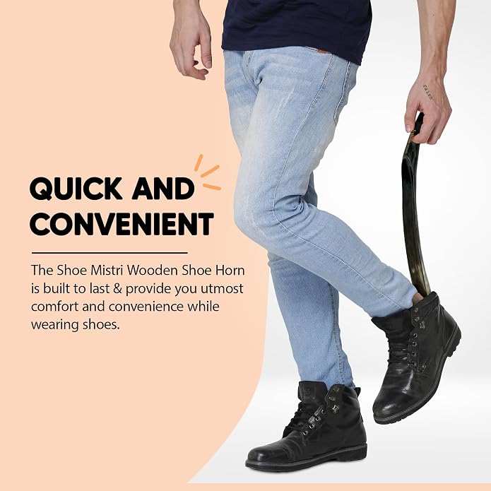Shoe Horn Long-Handled, Lightweight Durable Shoe Horns for Boots, Shoe Wearing Stick for Men Women Kids Seniors
