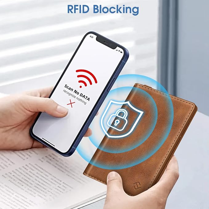 FINTIE Passport Holder with Airtag Holder, Slim Travel Wallet | RFID Blocking Passport Cover Protector Essentials with Credit Card Slots, Women/Men