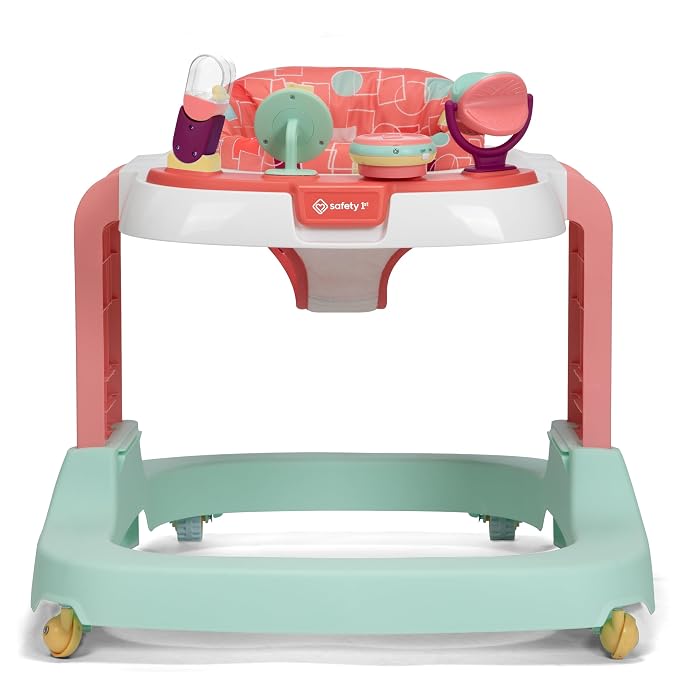 Safety 1st Ready, Set, Walk! DX Developmental Walker, Coral Geo