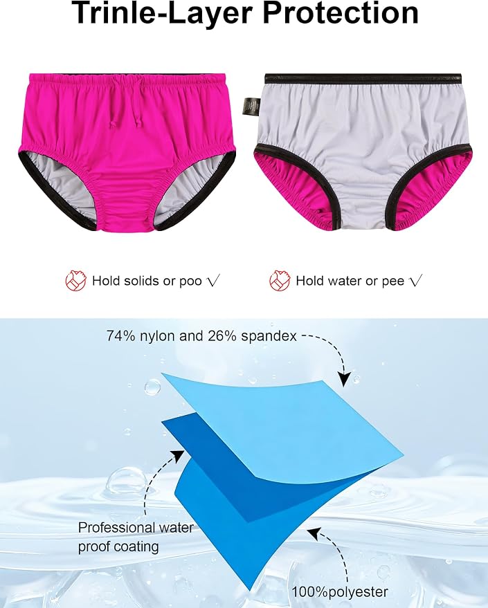 Special Needs Reusable Swim Diapers - Waterproof, Leakproof, Unisex