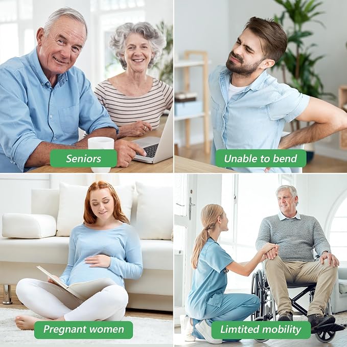 Fanwer Sock Aid Kit -Sock Aide Device for Seniors with Adjustable Shoe Horn, Flexible Sock Helper Easy On Easy Off, Sock Assist Device for Elderly, Pregnant, Hip Surgery Recovery Aids for Daily Living
