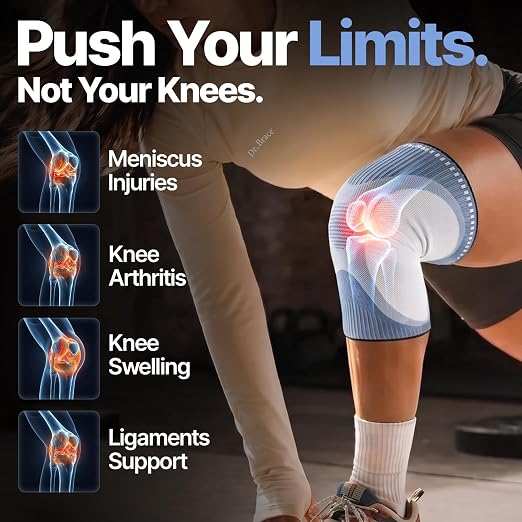DR. BRACE Elite Compression Knee Brace for Women & Men, (2-Pack) Knee Support Compression Sleeve, Workout Sports Knee Braces for Meniscus Tear, ACL & Arthritis Pain Relief - Check Size Guide Video (Uranus, XX-Large)
