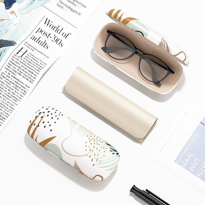 Eyeglasses Case, Hard Shell Protective Case for Glasses, Unisex for Women Men