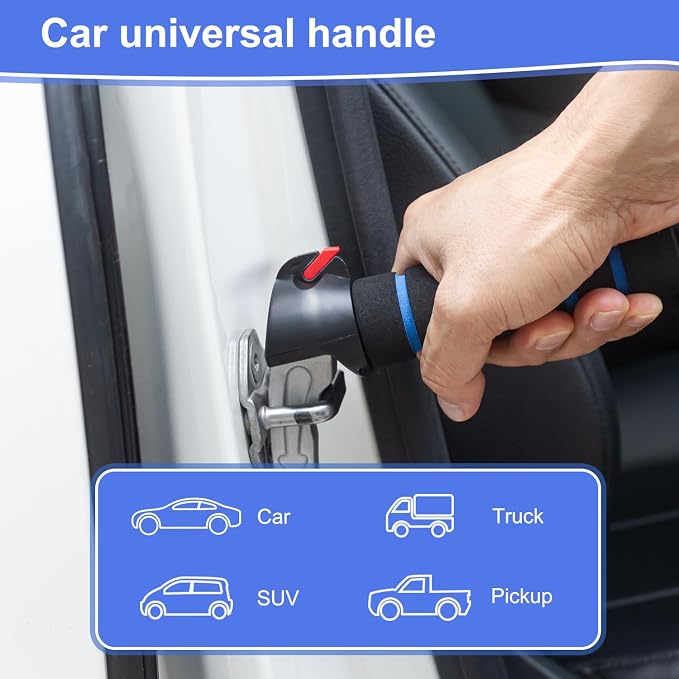 2 Packs Car Handle Assist,Car Door Handle for Elderly,Support Handle Multifunction Door Latch for Seniors and Handicapped