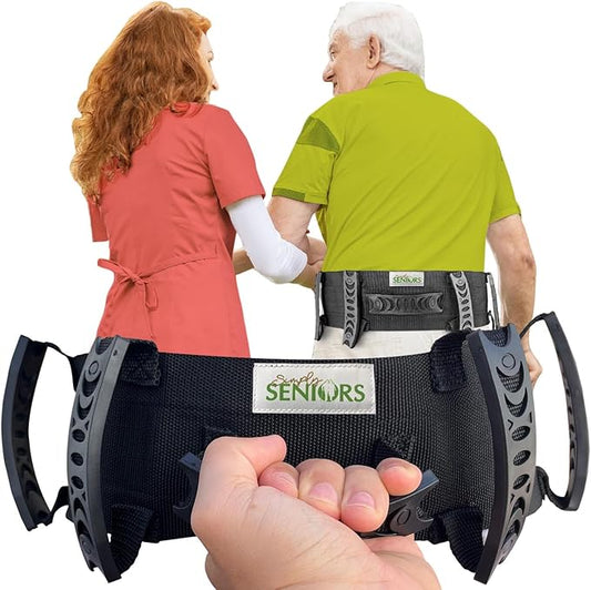 Gait Belts for Seniors - Transfer Gate Belts Medical for Elderly and Disabled - Easy to Use Quick Release Gait Belt with Handles for Physical Therapy Medical Nursing Use - Elderly Assistance Products