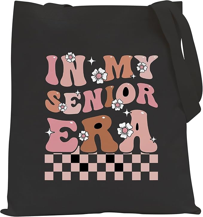 POFULL High School Graduation Tote Bag - Senior Era Gift
