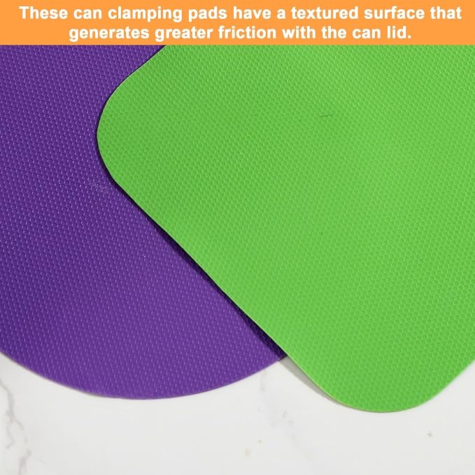 LUTER 4pcs Rubber Jar Openers, Versatile Natural Rubber Bottle Opener | Rubber Jar Grippers Kitchen Coasters Gadgets for Weak Hands Seniors Elderly Lid Cap Gripper Pads (4 Colors)
