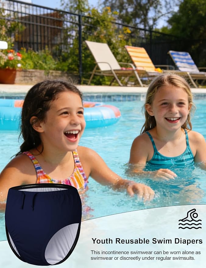 Special Needs Reusable Swim Diapers - Waterproof, Leakproof, Unisex