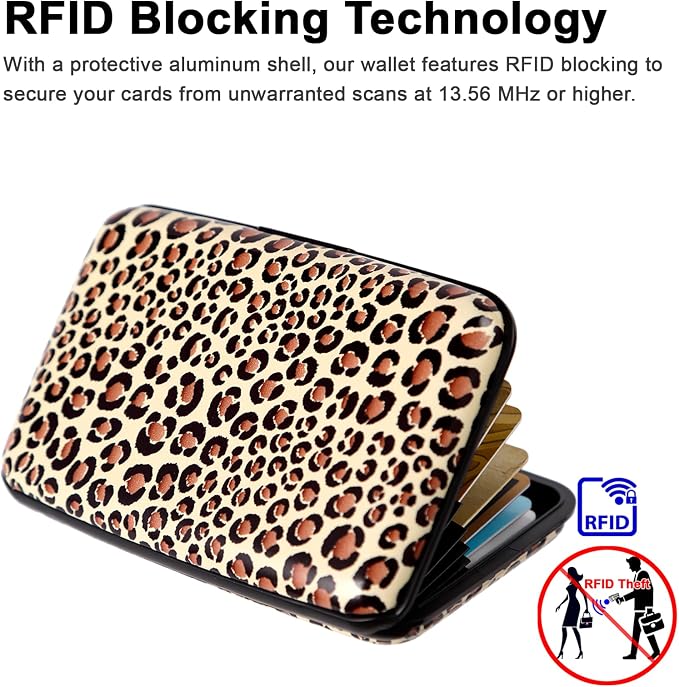 Credit Card Holder Small RFID Blocking Wallet Business Metal Slim Mini Aluminum Hard Case for Women Men