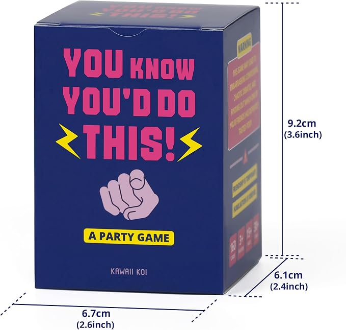 KAWAII KOI Hilarious Voting Party Card Game for Adults & Teens, Call Out Your Friends & Reveal Who They Really are, Perfect for Game Night & Parties - You Know You’D DO This!