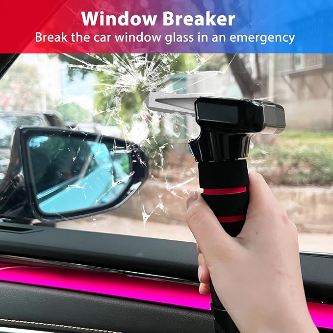 Car Door Handle for Elderly, Car Handle Assist, Car Cane Assist Handle with Anti-Slip Grip Portable for Seniors & Handicapped, Multifunctional Support Handle (2 Pack)