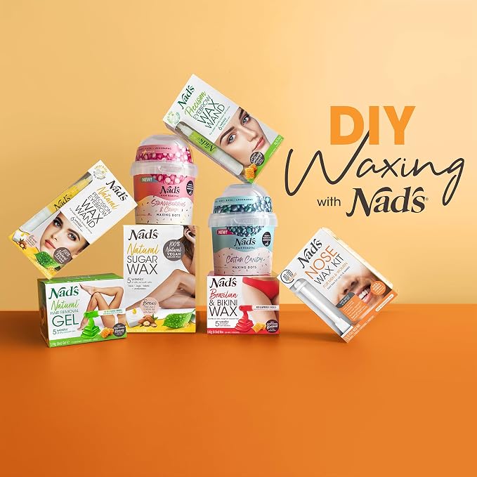 Nad's Nose Wax Kit for Men & Women - Waxing Kit for Quick & Easy Nose Hair Removal,(Pack of 3)