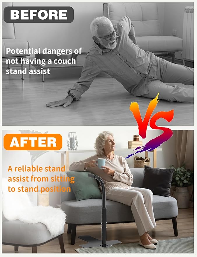 yeezoo Couch Stand Assist for Elderly,Adjustable Height Lift Stand Assist with Non-Slip Handle,Stand Assist for Couch,Sofa or Chair(300LBs Capacity)