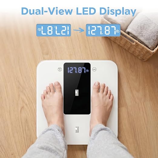 MomMed Baby Scale with Height Measuring Tape - Digital Smart Scale for Infant Weight with Hold & Lock Function, Auto Shut-Off, LED Display - Multi-Function Scale for Newborns, Adults, Cats, Dogs