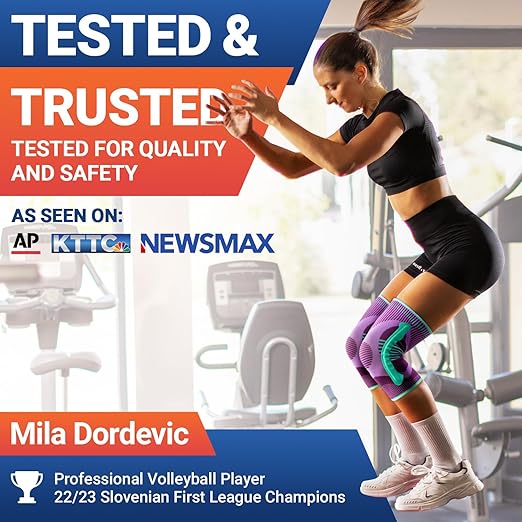 DR. BRACE ELITE Knee Brace with Size Stabilizer (2 Pack) Knee Brace for Women & Men, Workout, Sports, Daily Knee Compression Sleeve for Maximum Knee Pain Support & Fast Recovery (Galaxsis, XX-Large) 2