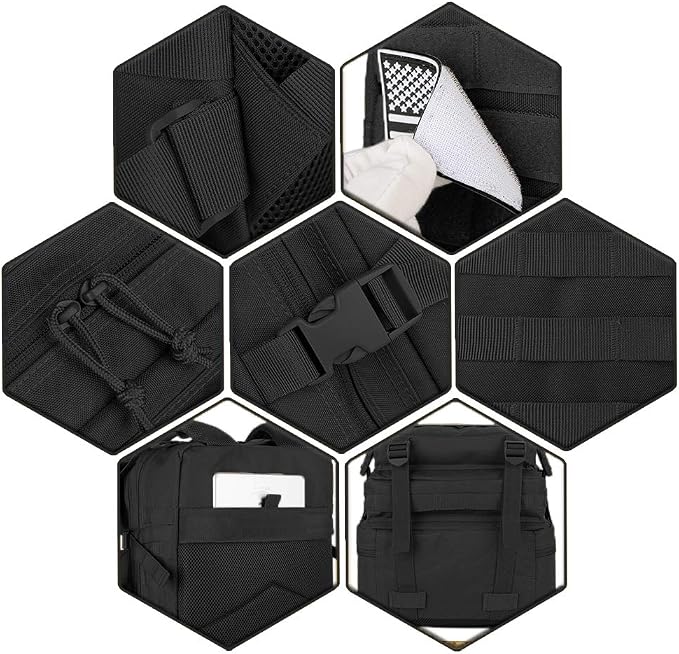 QT&QY 45L Military Tactical Backpacks Molle Army Assault Pack 3 Day Bug Out Bag Hiking Treeking Rucksack…