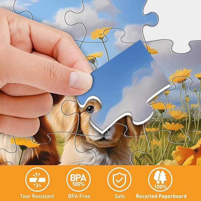 6 Packs Large Piece Puzzle for Seniors- 36 Pieces Dementia Puzzles for Elderly Adults, Alzheimer’s Puzzles Memory Cognitive Games Easy Jigsaw Puzzles for Elderly Seniors with 6 Storage Bags