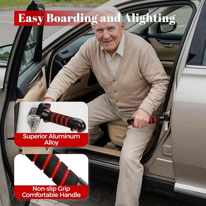 Car Door Handle for Elderly Mobility Car Handle Assist | Multifunction Automotive Grab Handles Car Cane for Seniors and Handicapped