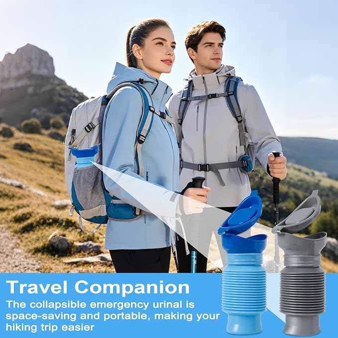 Pee Bottles for Men,Portable Urinal for Men,Collapsible Urine Bottle 750ML | Car Urinals for Men and Women,Emergency Urinal Bottle Shrinkable Pocket Toilet for Travel,Camping,Traffic Jam,Road Trips