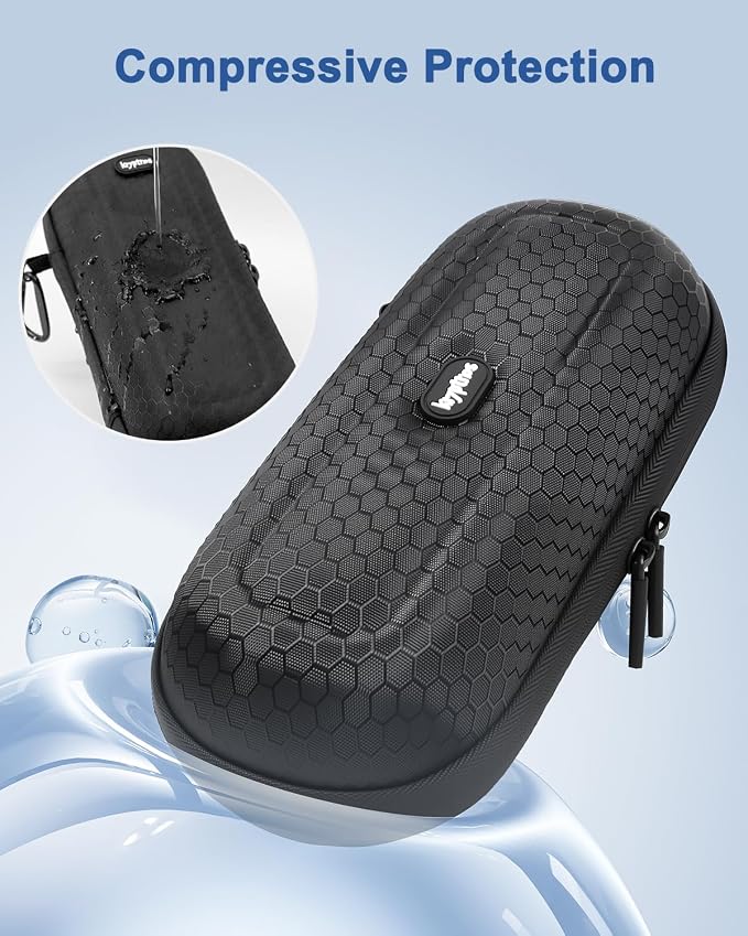 Krypthos Travel Sunglasses Organizer Case, Portable Eyeglasses Storage Box Eyewear Glasses Display Case for Men Women