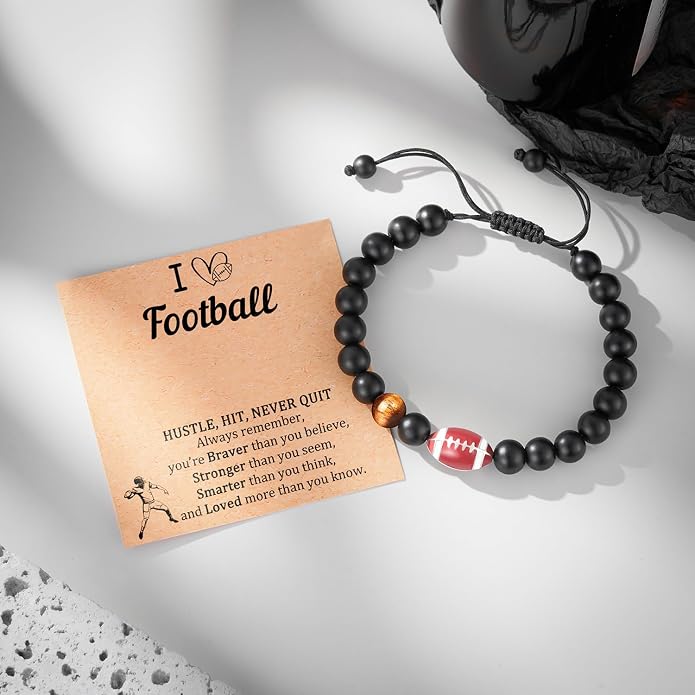 Baseball/Soccer/Basketball/Hockey/Golf/Football Bracelet Gifts for Boys Men