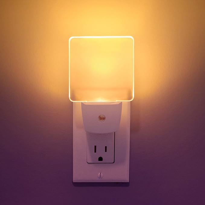 2-Pack Automatic Adults & Kids Night Lights Plug into Wall I Cozy Home Decor Led Wall Lights Bedroom Ambient Lighting I Dusk to Dawn Sensor Bathroom Night Light Kids Bathroom Lights, Bedroom Lights