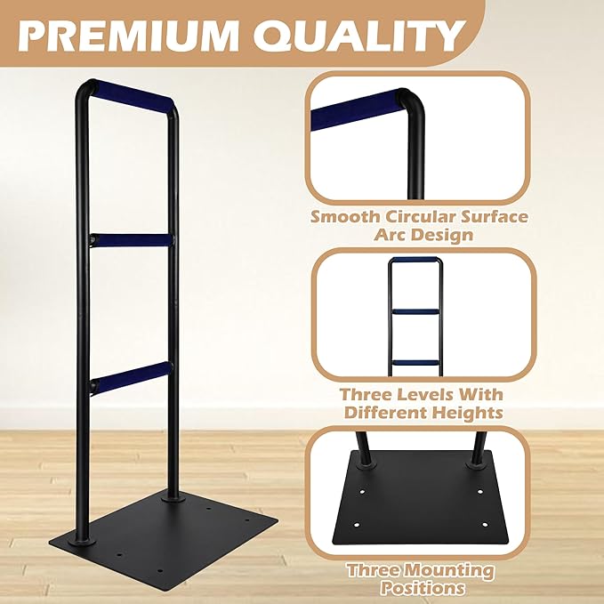 Stand Assist Aid for Elderly, Chair & Couch Stand Assist Bar, 19''x17''x40'' Standing Aids & Supports with Non-Slip Covers, Mobility Standing Aid Rail for Couch (Solid Base)