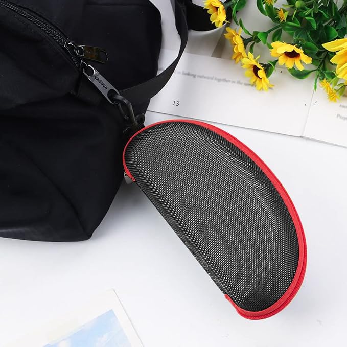 3pcs Zipper Hard Shell Sunglasses Case and Eyeglasses Case Portable Travel Glasses Case with Plastic Hook